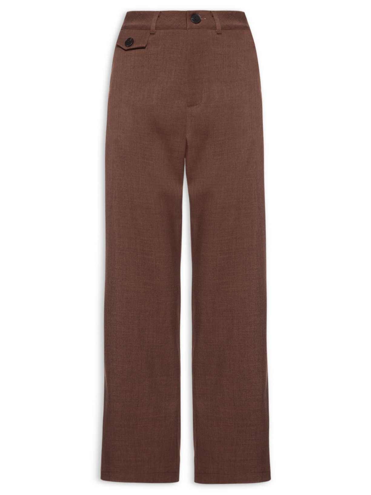 Calça Feminina Reta - Marrom