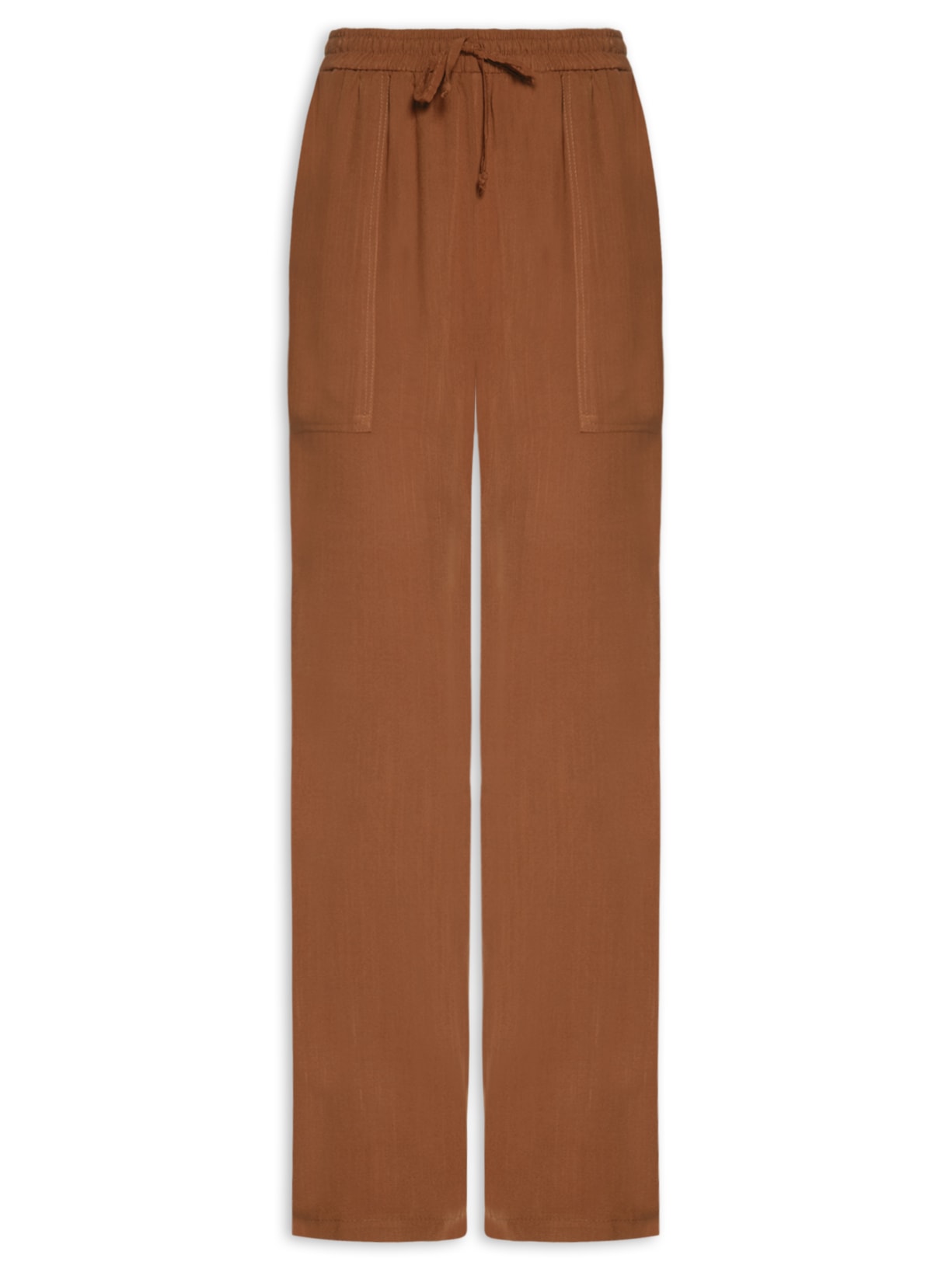 Calça Feminina Reta - Marrom