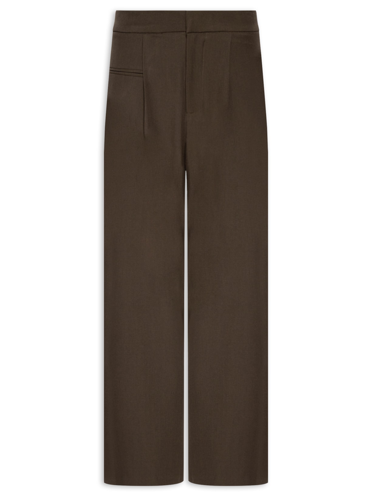 Calça Feminina Reta - Marrom