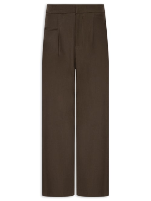 Calça Feminina Reta - Marrom
