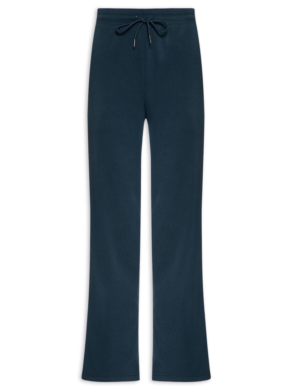 Calça Feminina Reta Moletom Azul Basiq