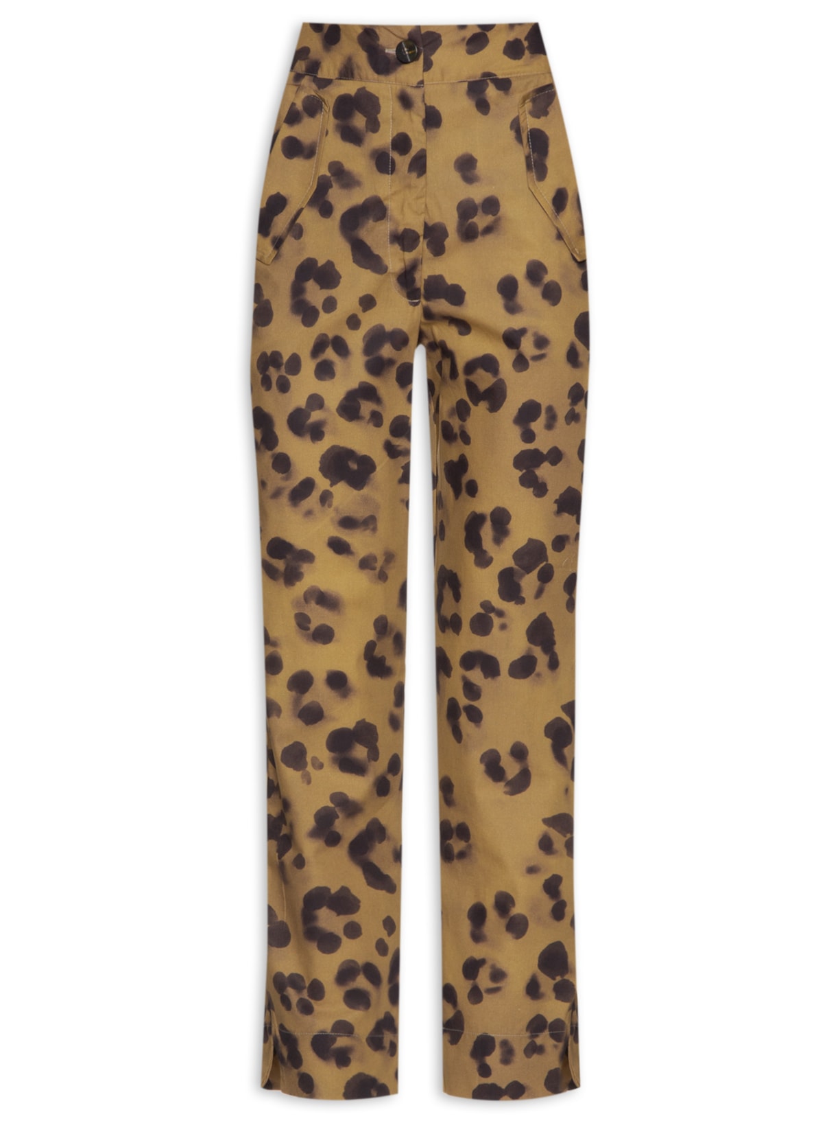 Calça Feminina Reta Onça Sombra - Animal Print