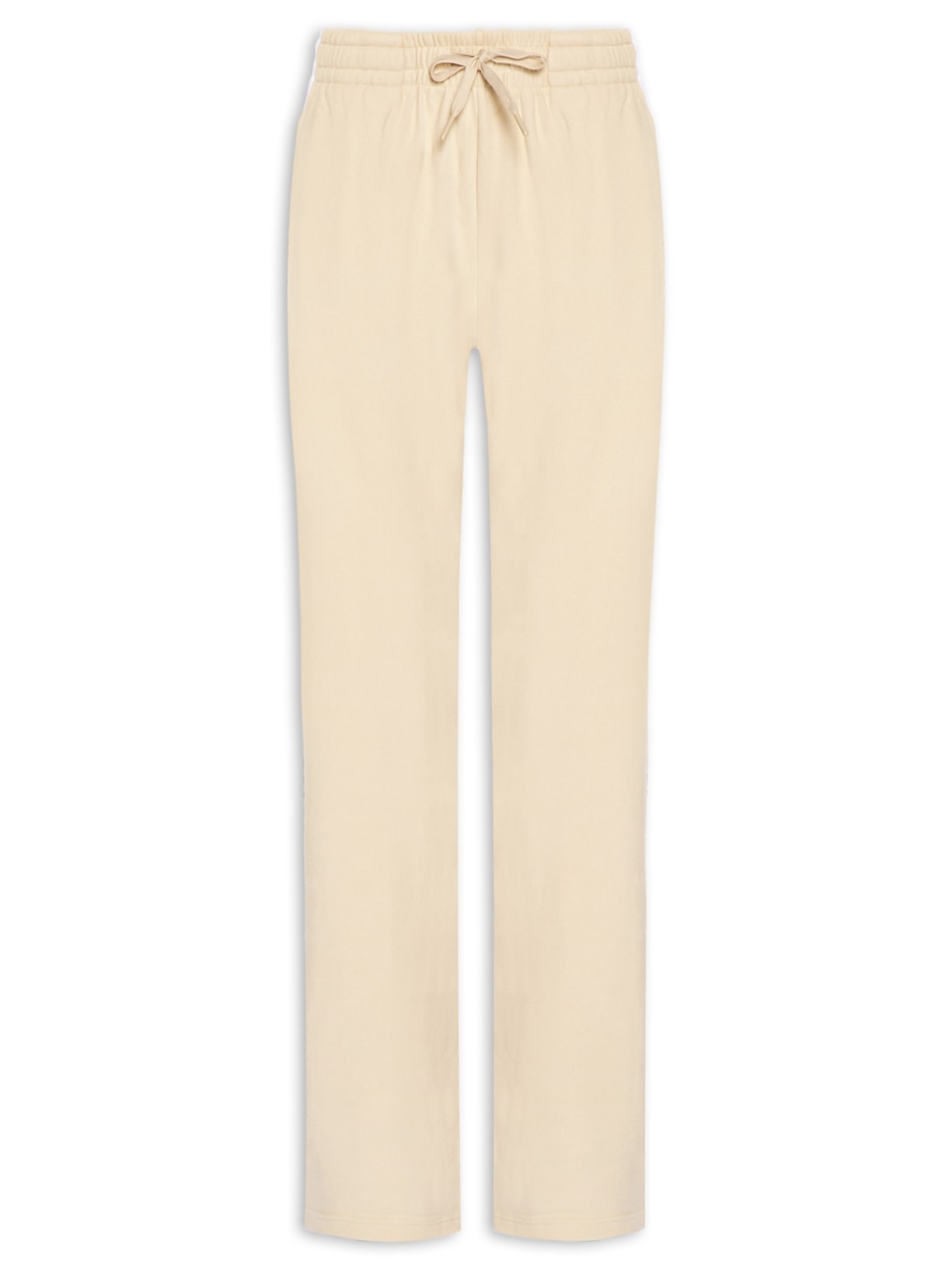 Calça Feminina Reta Peluciada - Bege