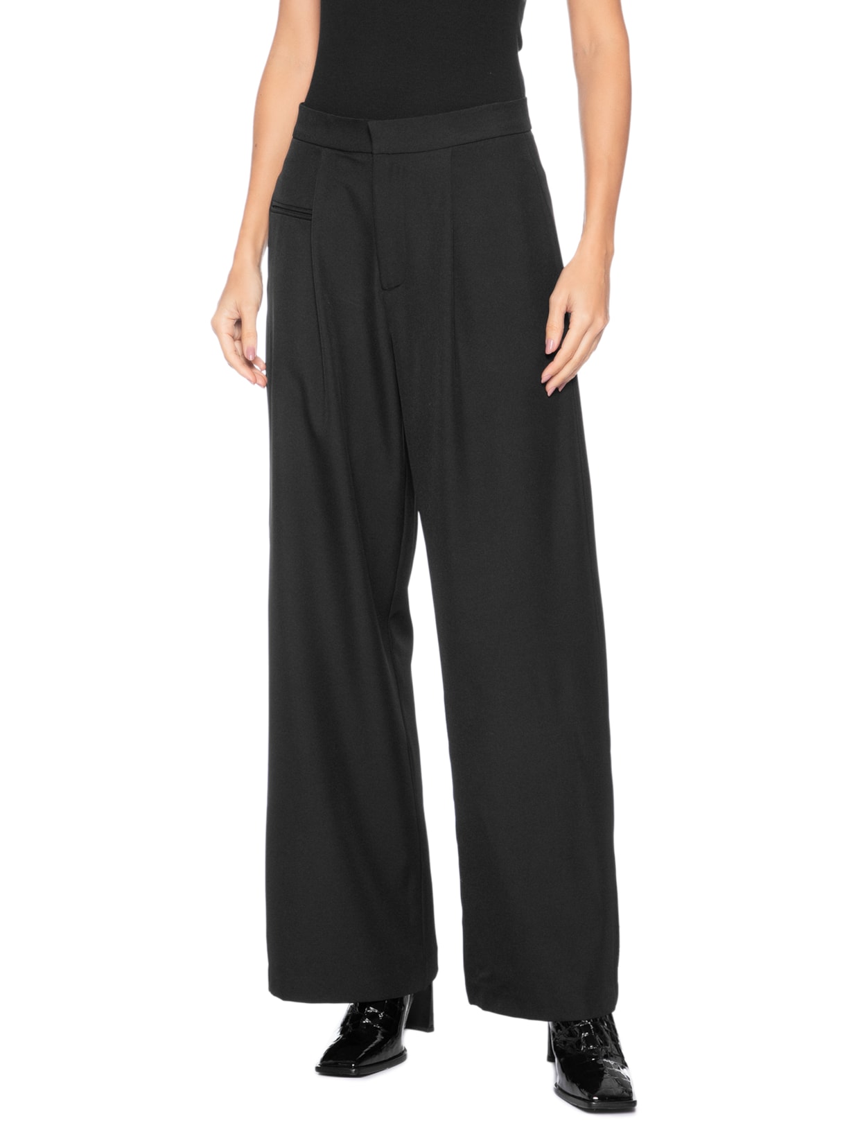 Calça Feminina Reta Preto Market 33