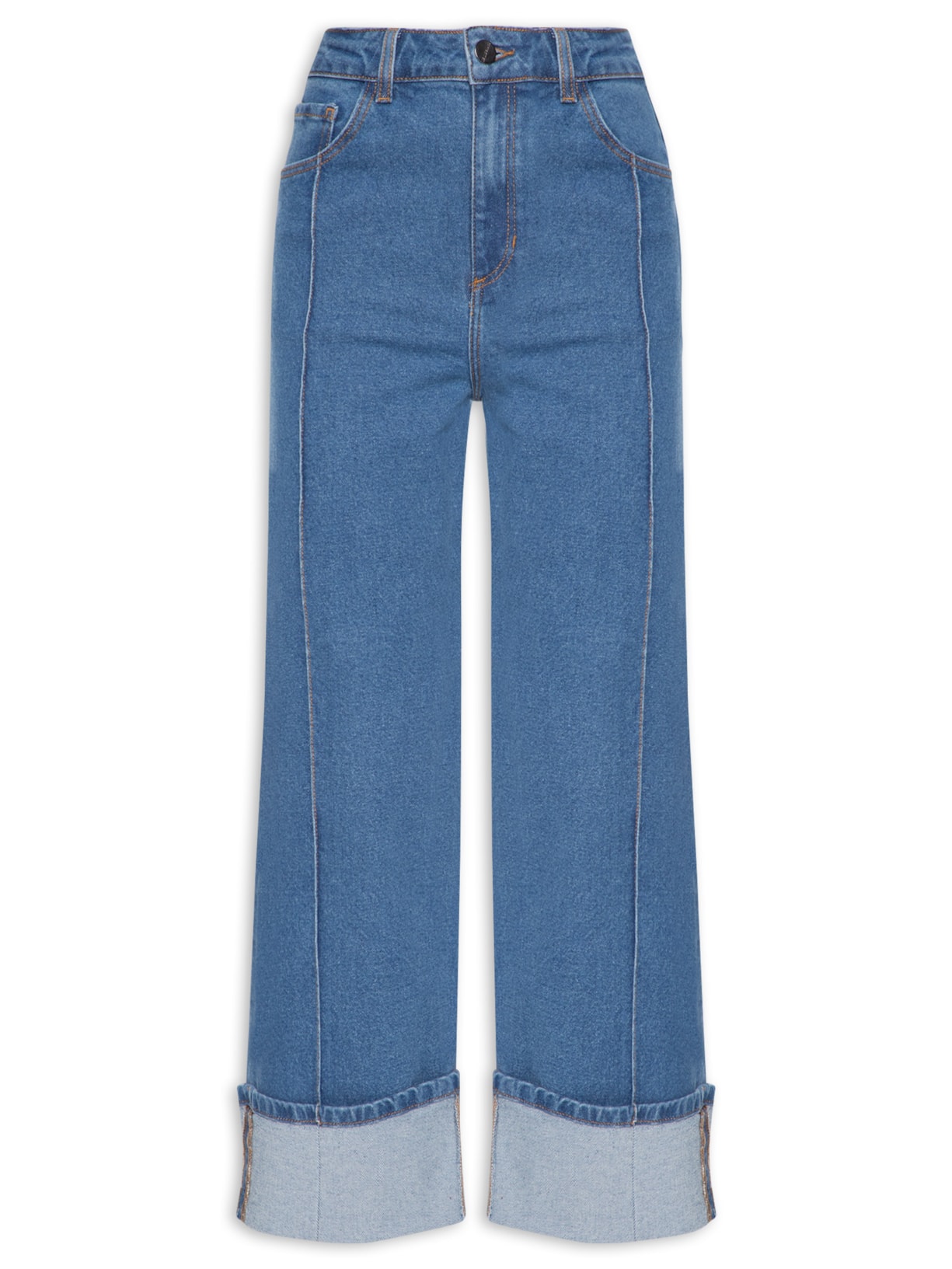 Calça Feminina Reta Priya - Azul