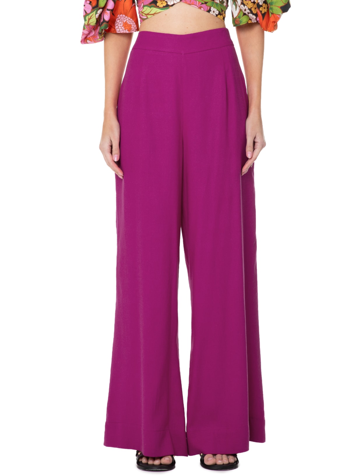 Calça Feminina Reta Rosa Farm