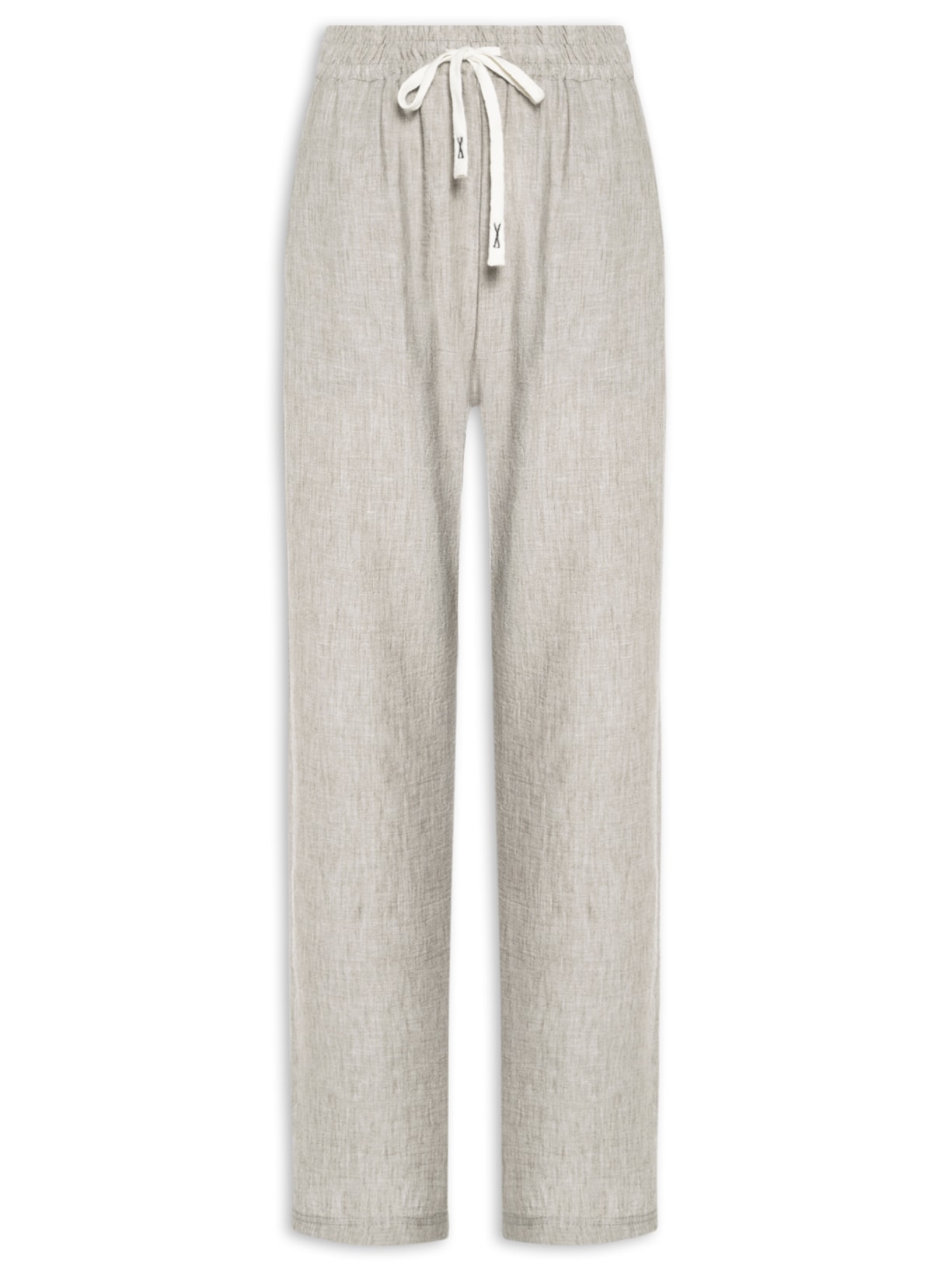 Calça Feminina Reta Texturizada - Verde