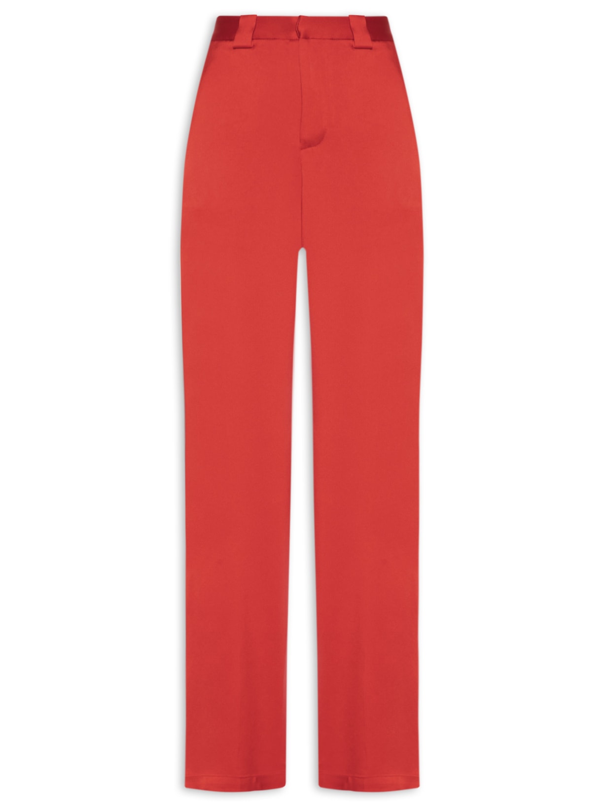Calça Feminina Reta - Vermelho