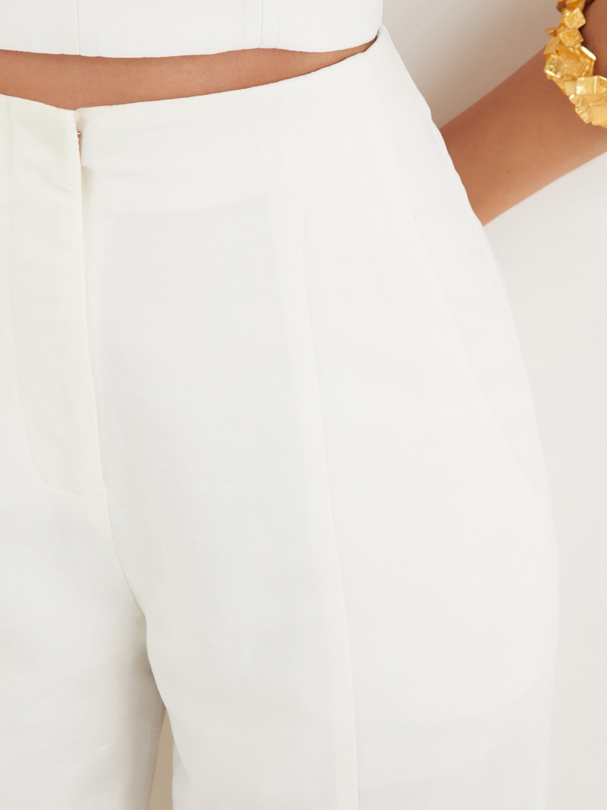 Calça Feminina Reta Whitney Branco  Vix