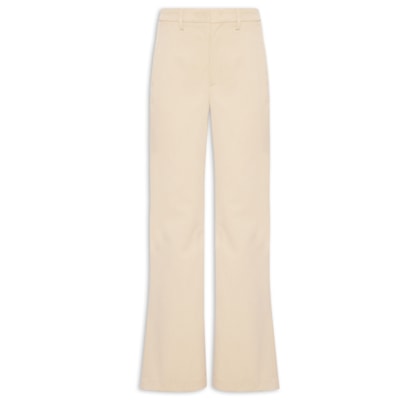 Calça Feminina Reta – Bege