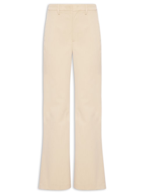 Calça Feminina Reta – Bege