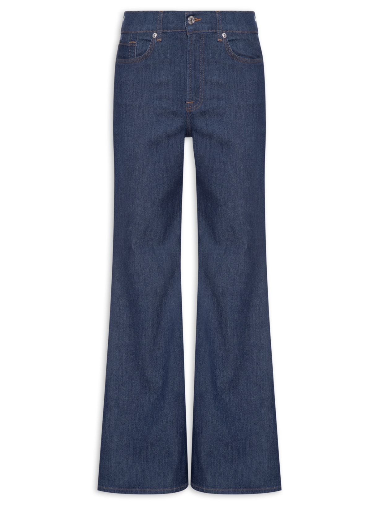 Calça Feminina Retrô Flare Halona Azul 7 For All Mankind