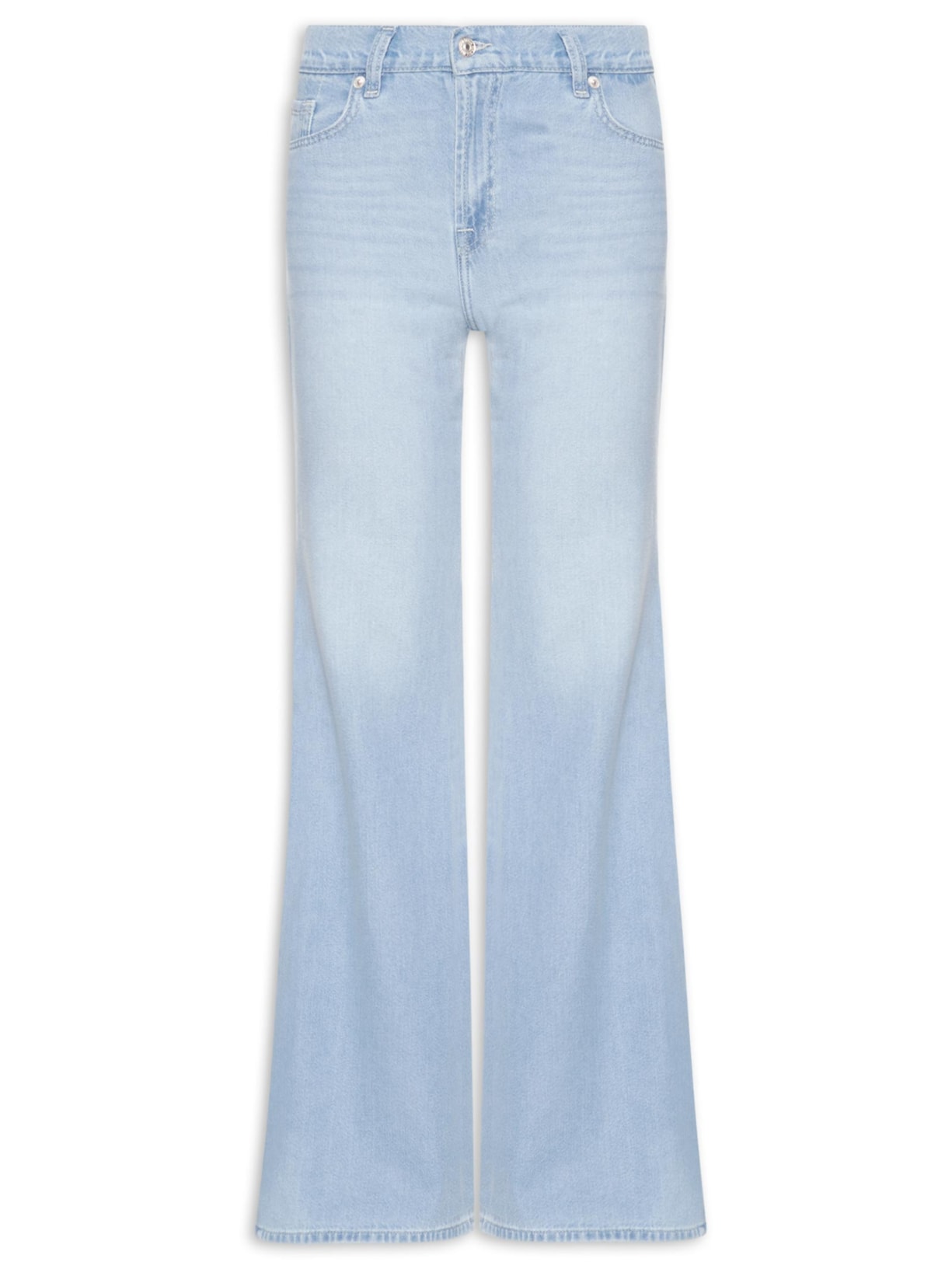 Calça Feminina Retro Flare Hana Azul 7 For All Mankind