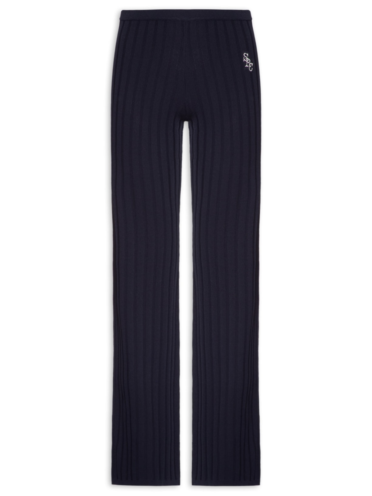 Calça Feminina Ribbed Trousers - Azul