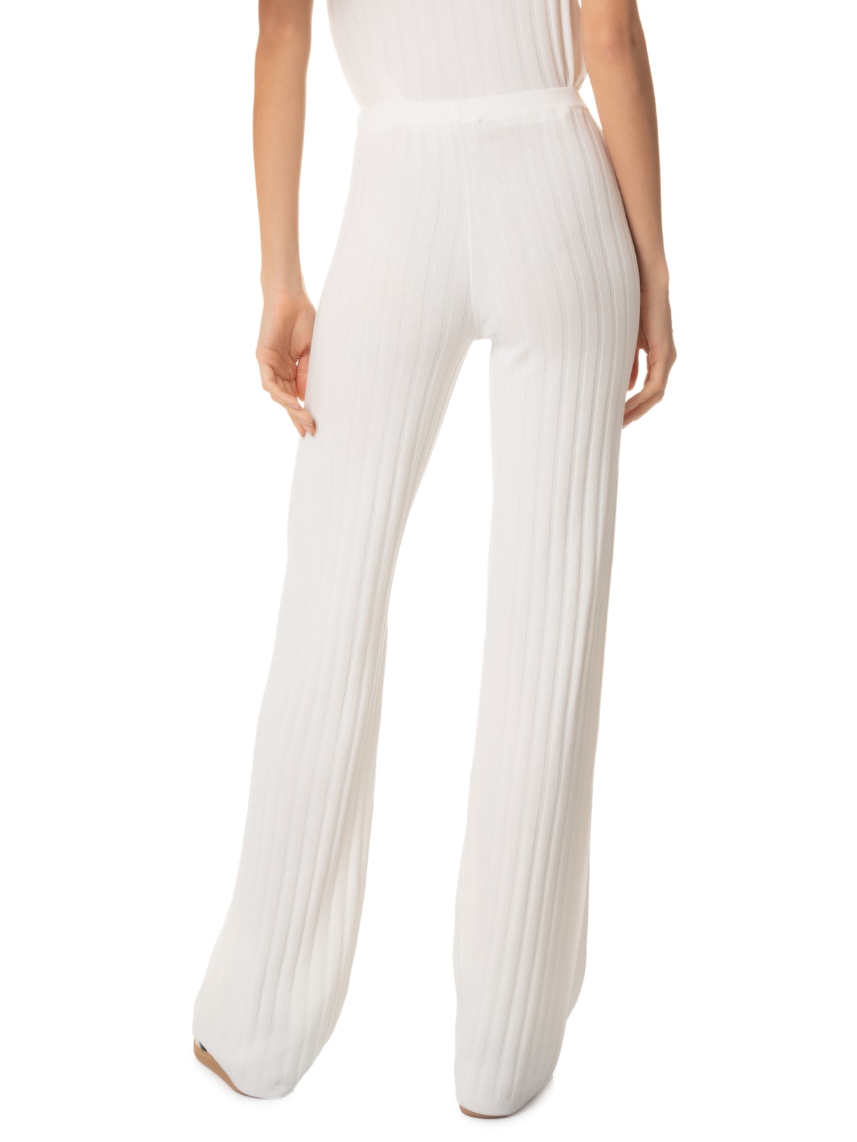 Calça Feminina Ribbed Trousers Off White Sporty & Rich