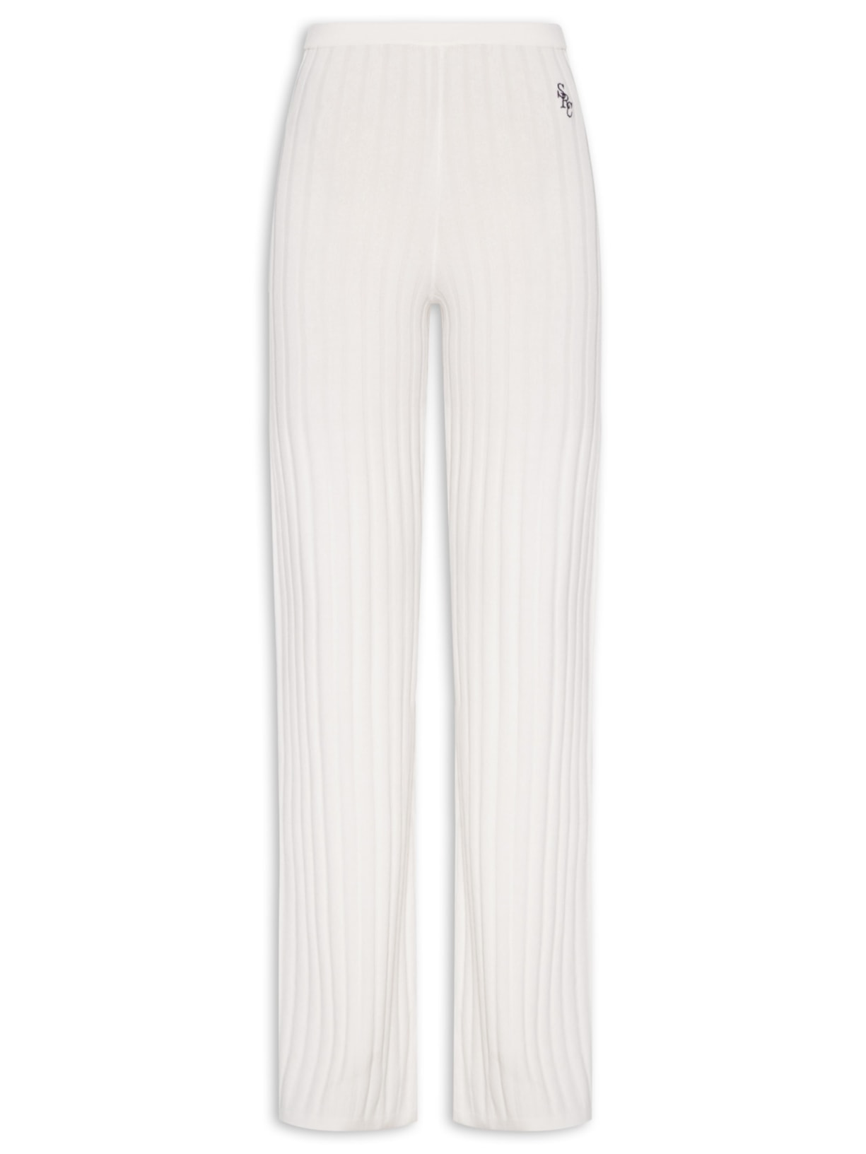 Calça Feminina Ribbed Trousers - Off White