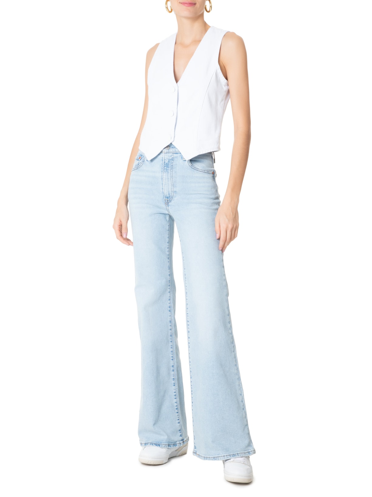 Calça Feminina Ribcage Bells Azul Levi's