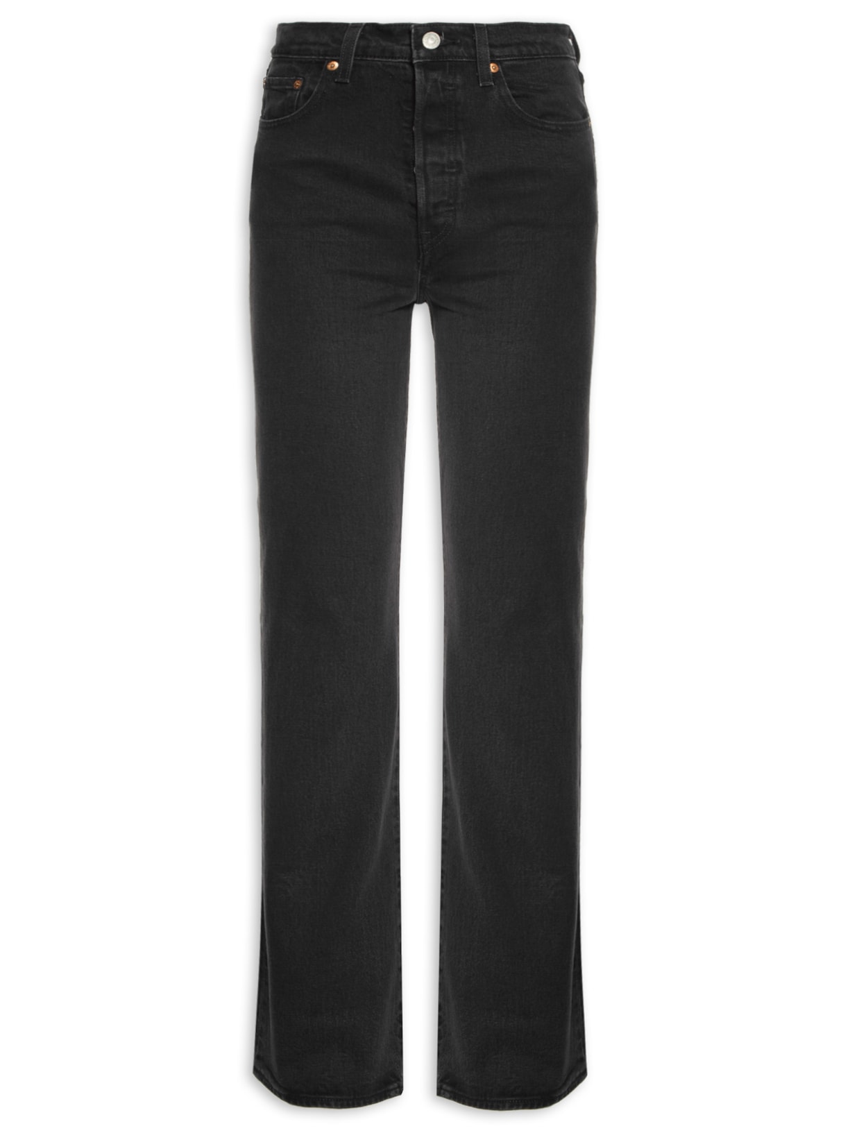 Calça Feminina Ribcage Boot - Preto