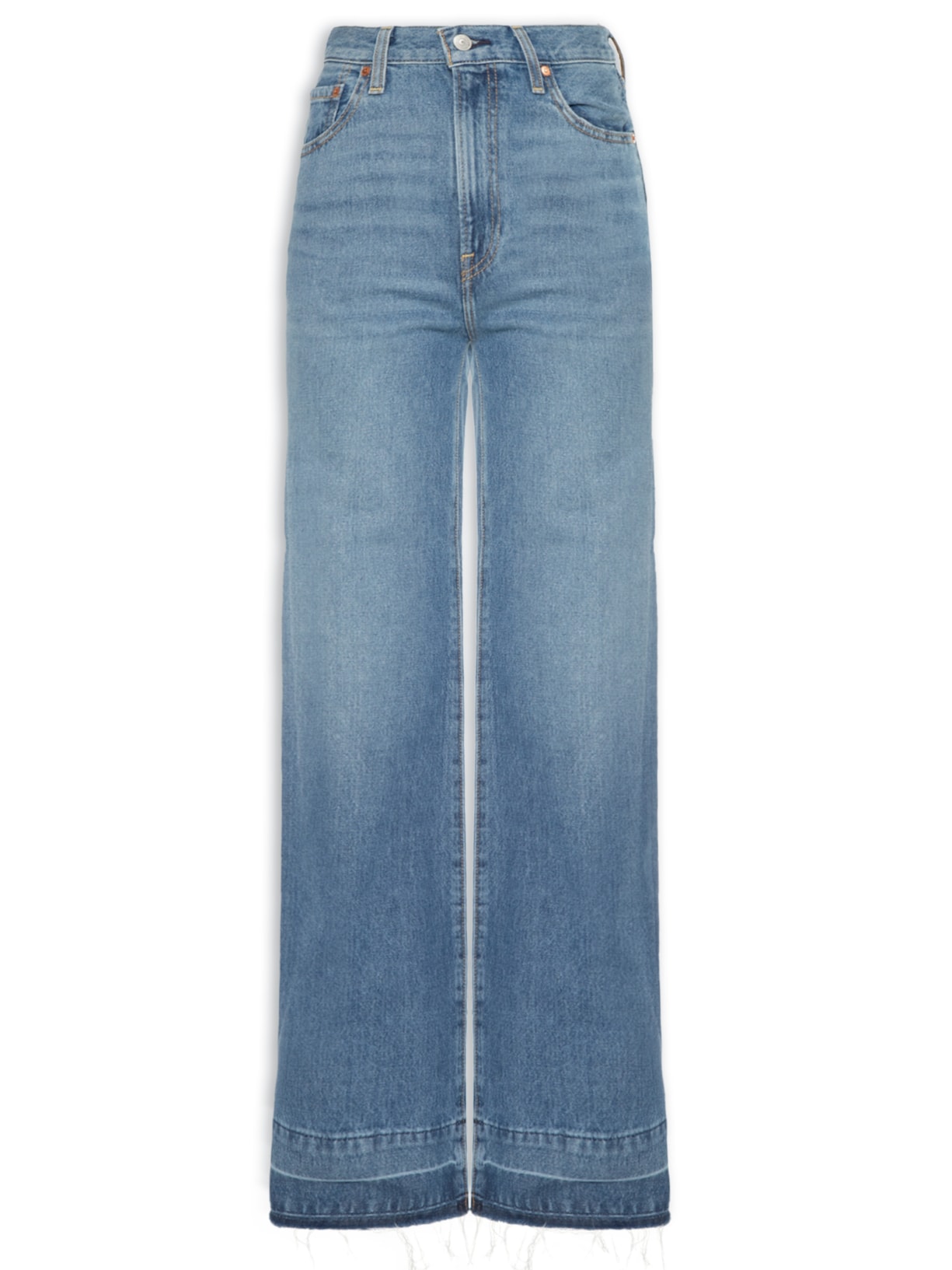 Calça Feminina Ribcage Wide Leg H223 - Azul