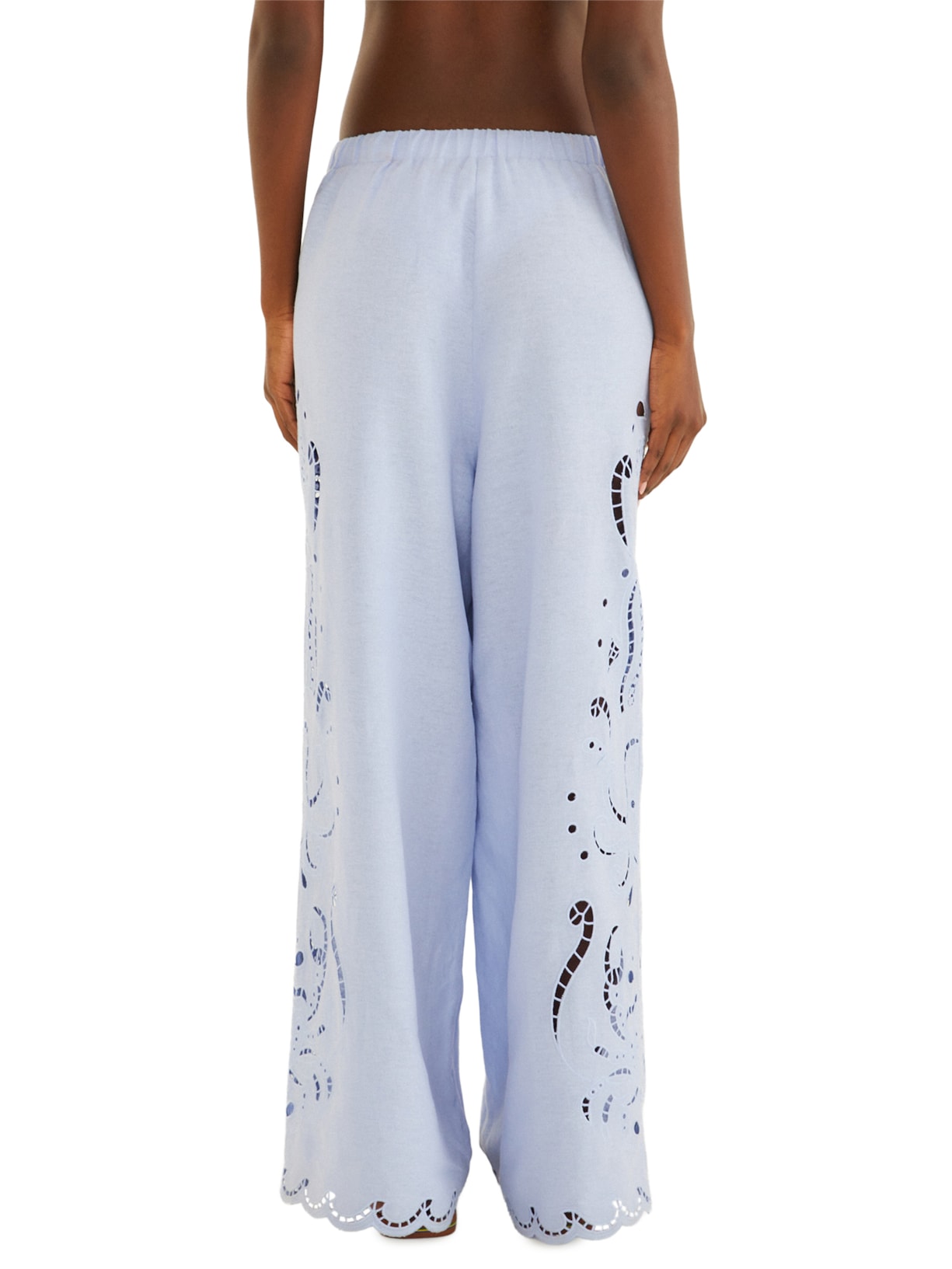 Calça Feminina Richelieu Vida Marinha Azul Farm Praia