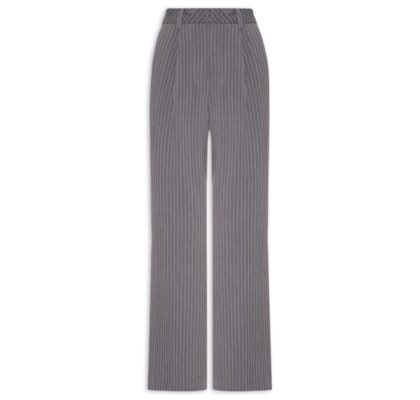Calça Feminina Riscas Chumbo - Cinza