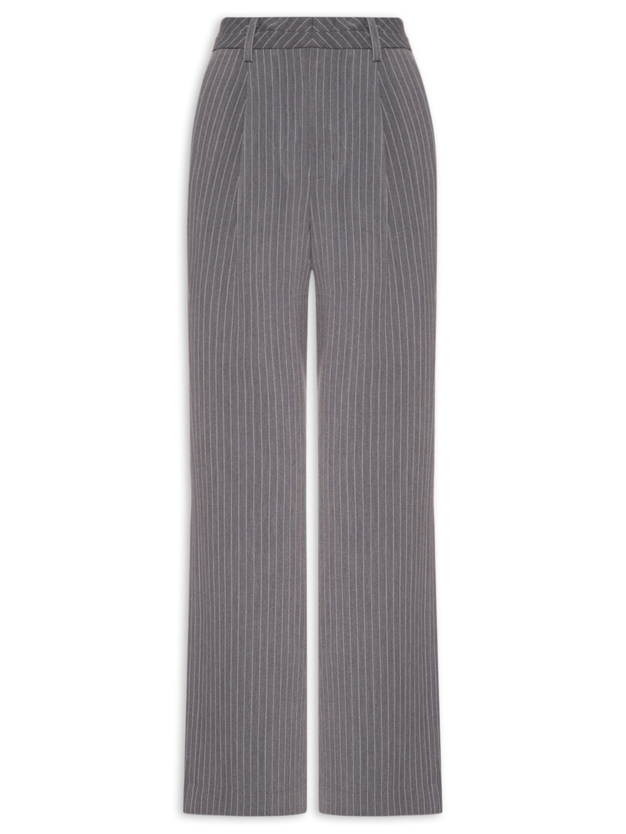 Calça Feminina Riscas Chumbo - Cinza