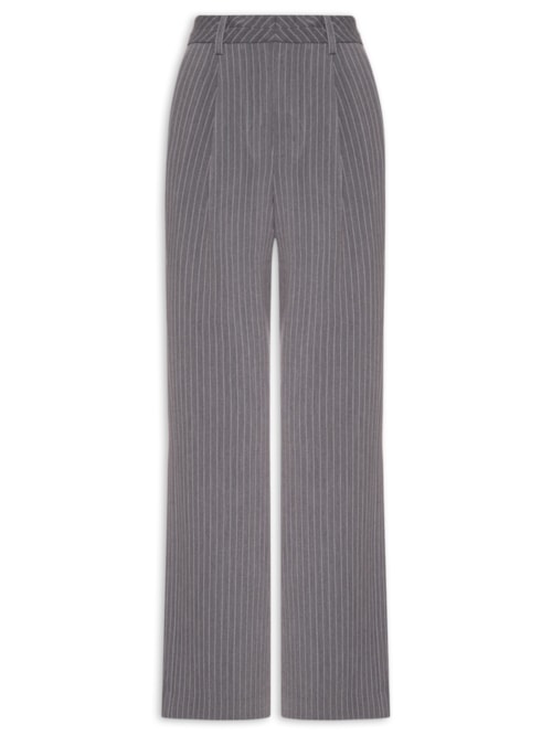 Calça Feminina Riscas Chumbo - Cinza