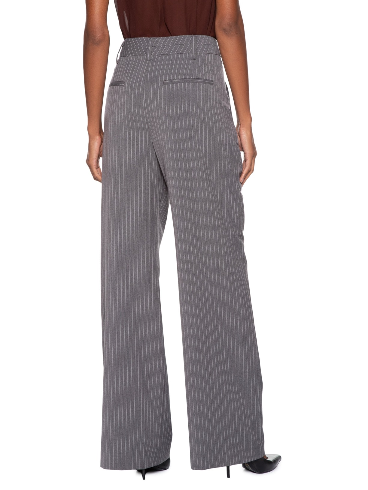 Calça Feminina Riscas Chumbo Cinza Animale