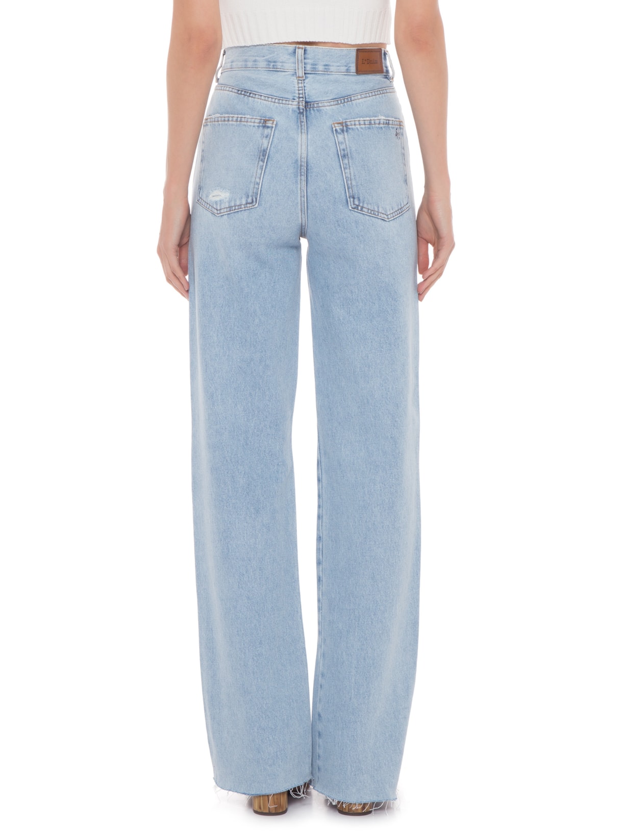 Calça Feminina Rise Straight Vintage Azul L*dnim