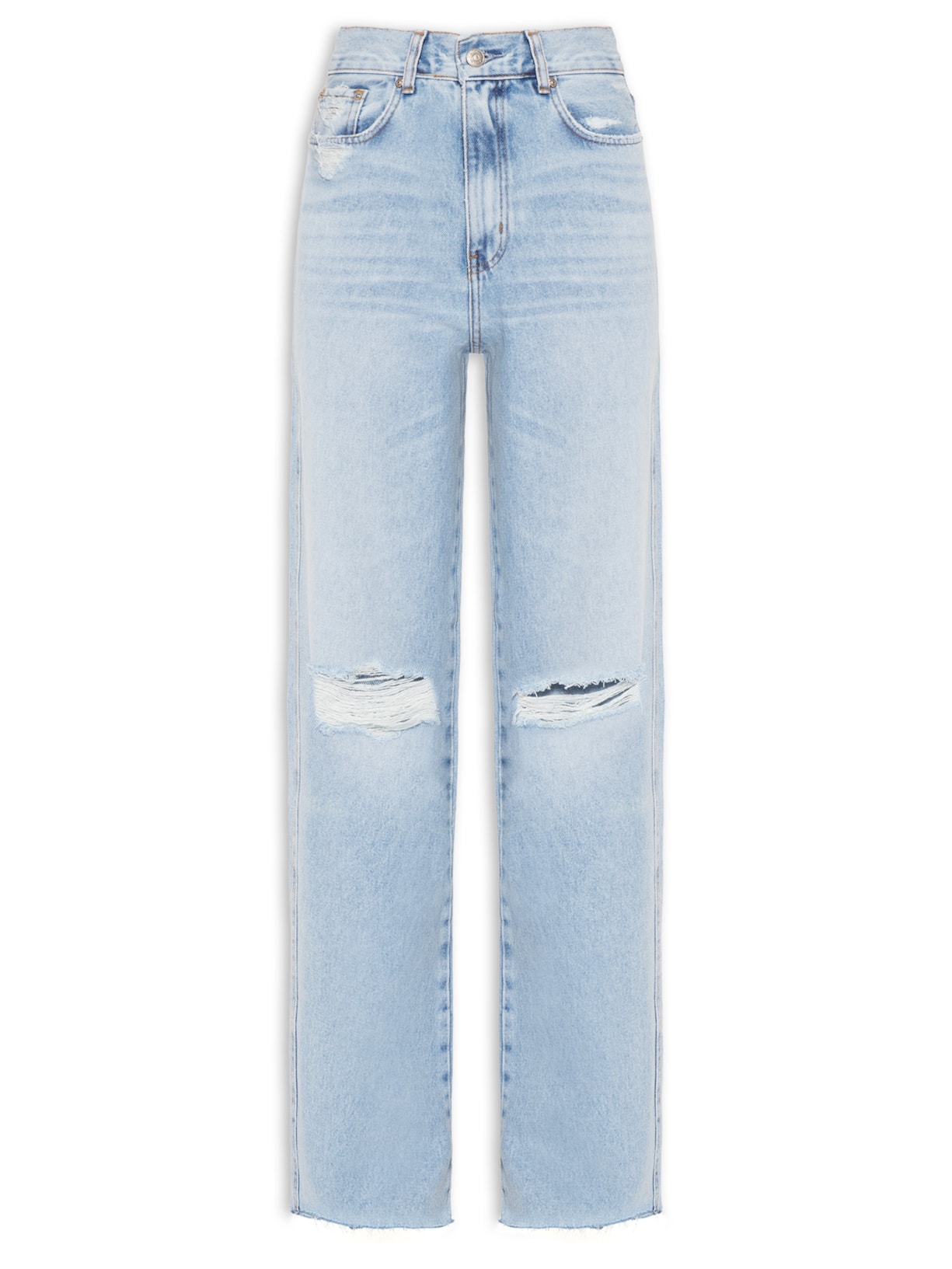 Calça Feminina Rise Straight Vintage Azul L*dnim