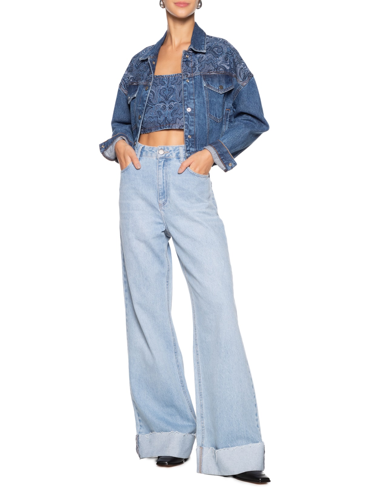 Calça Feminina Roberta Azul Twenty Four Seven