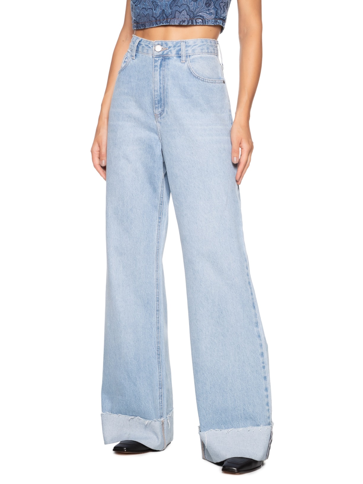 Calça Feminina Roberta Azul Twenty Four Seven