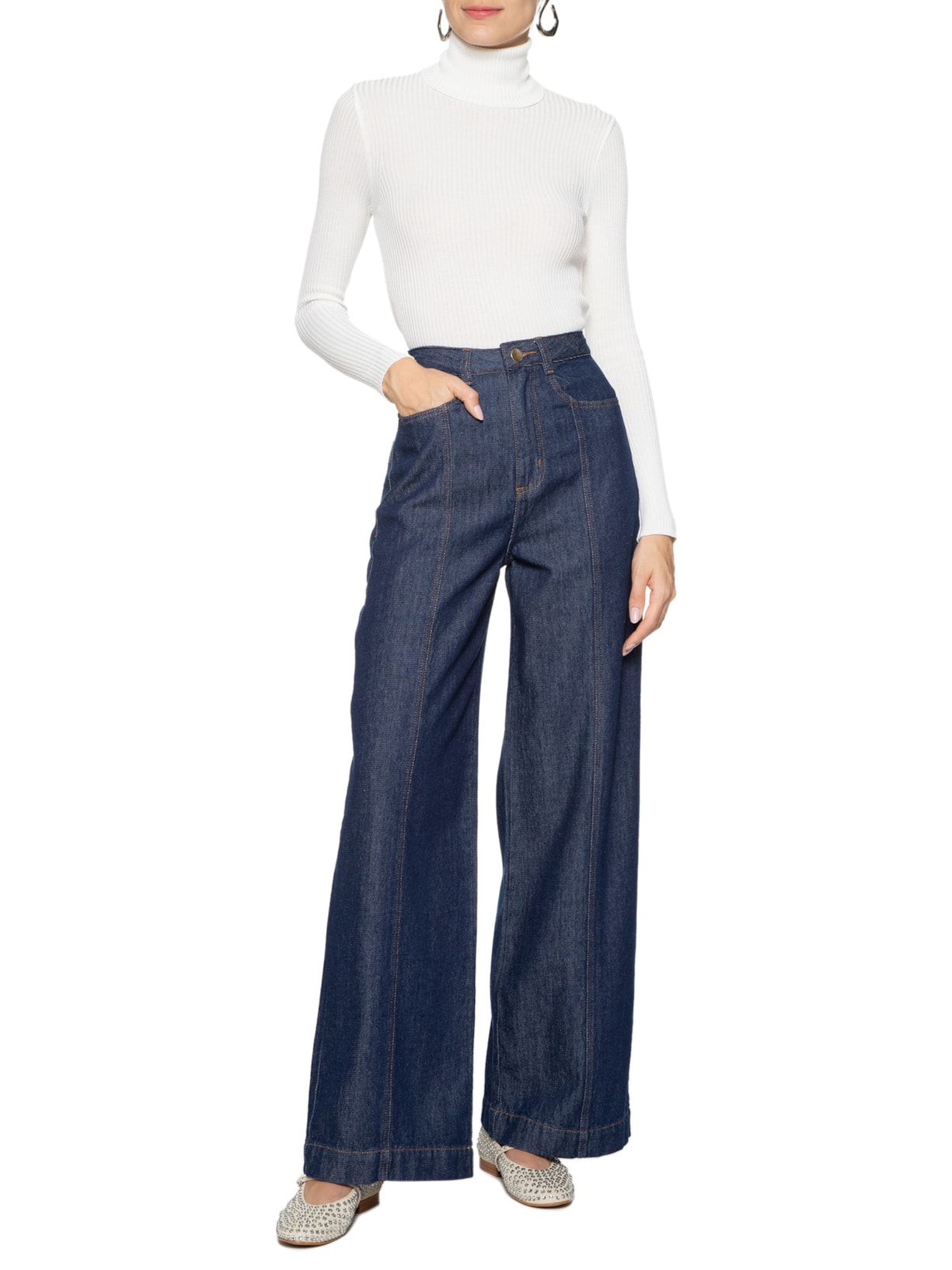 Calça Feminina Rocco Azul Aluf