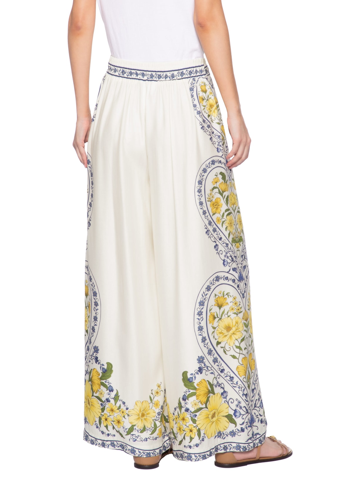 Calça Feminina Romance Boho Azul Farm