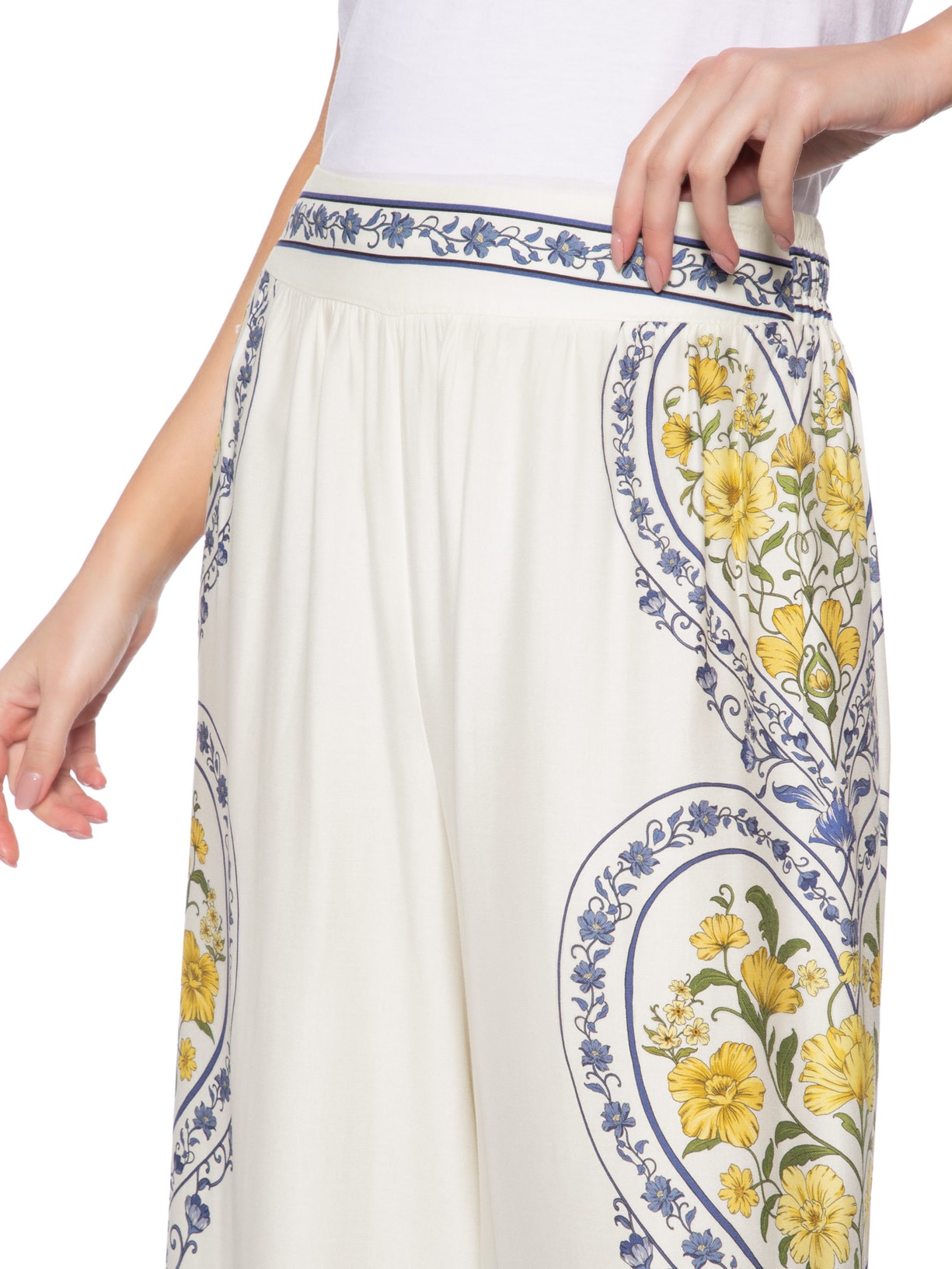 Calça Feminina Romance Boho Azul Farm