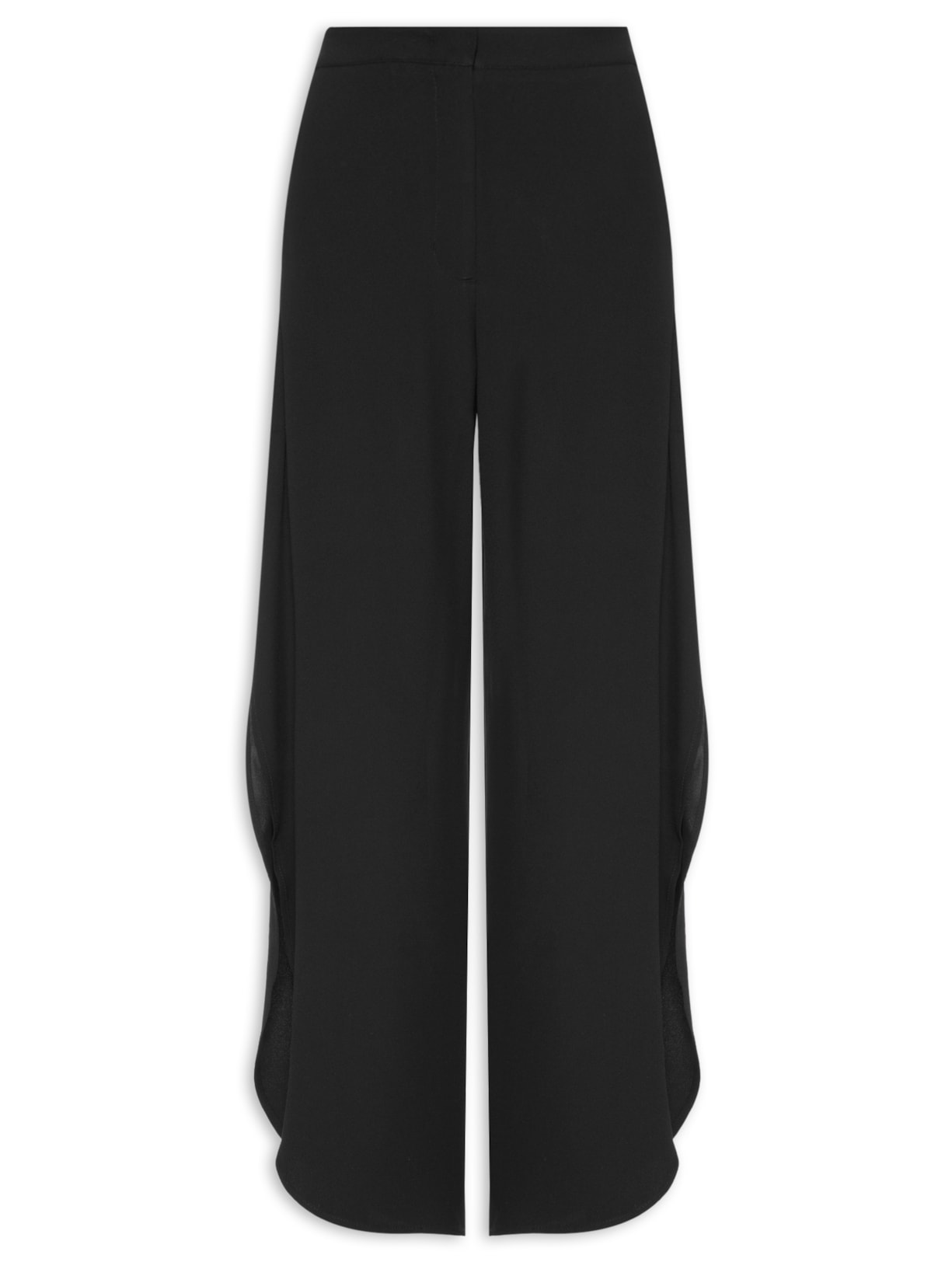 Calça Feminina Round Crepe - Preto