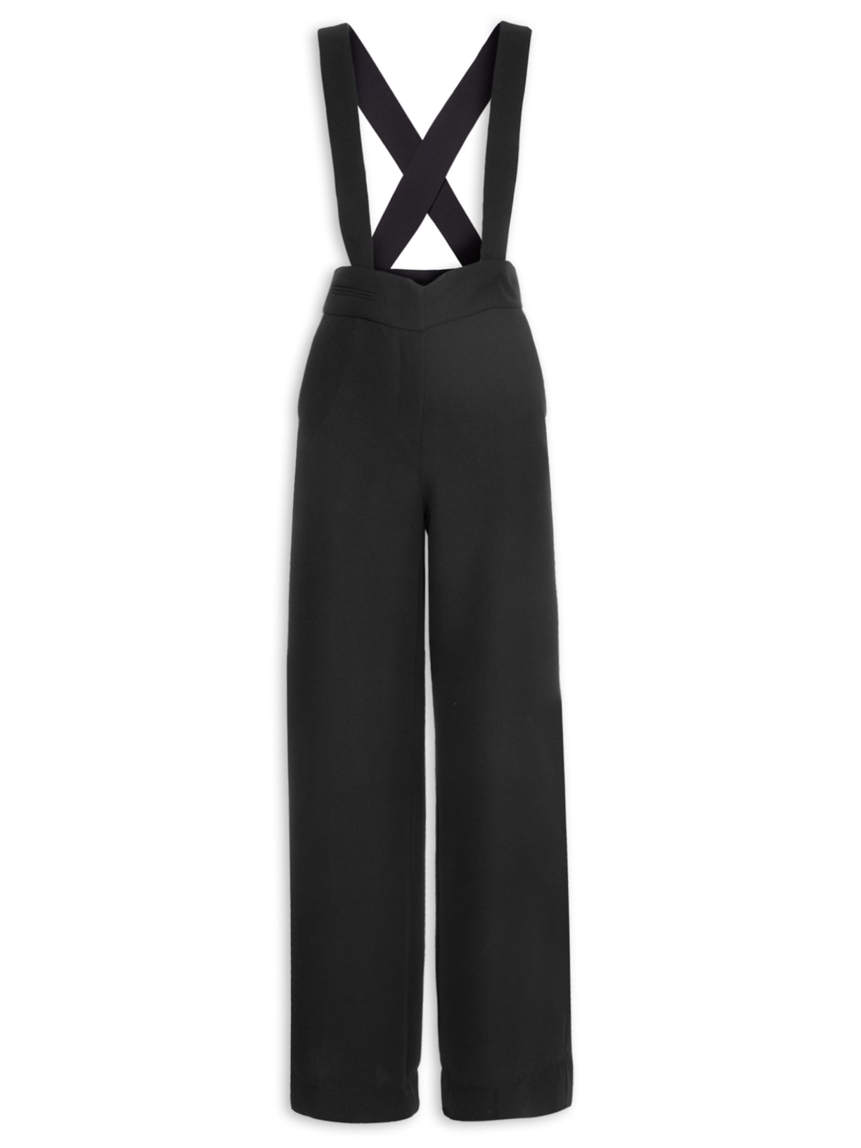 Calça Feminina Salopete Aline - Preto