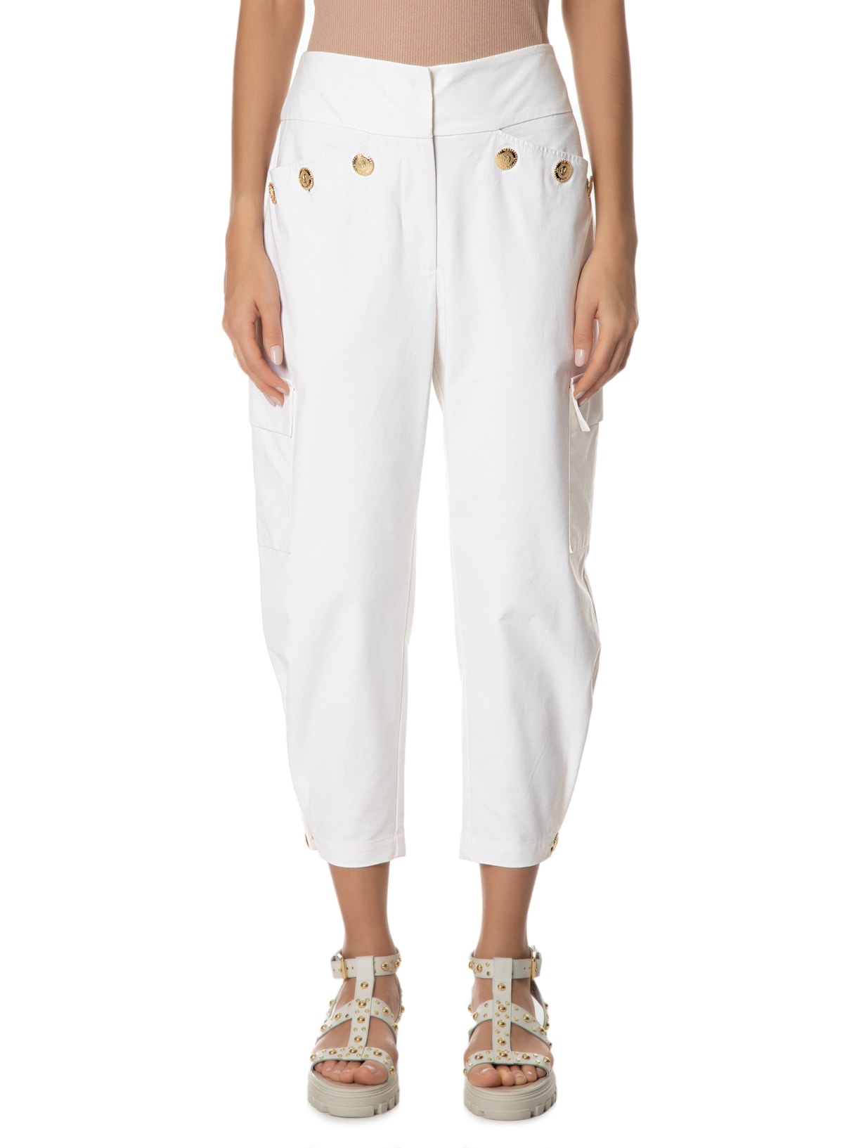 Calça Feminina Sandy Off White Mixed