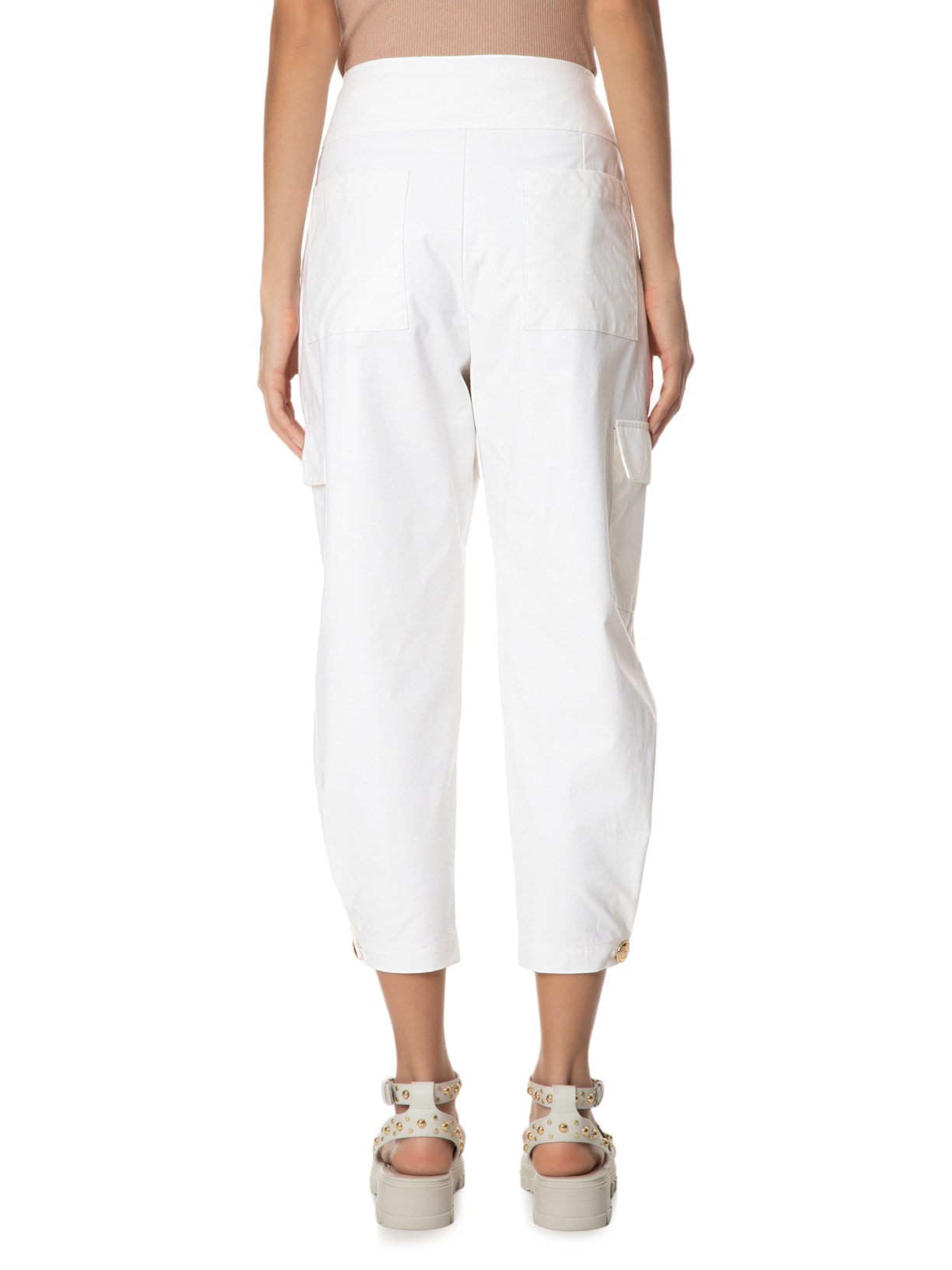 Calça Feminina Sandy Off White Mixed