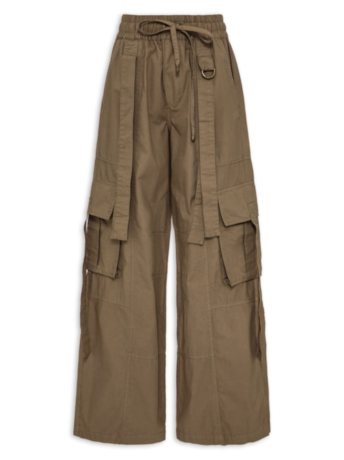 Calça Feminina Sarja Antônia V27 - Marrom