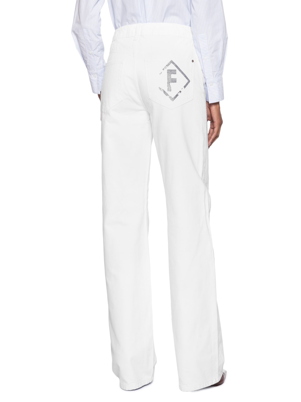 Calça Feminina Sarja Bella Branco Forum