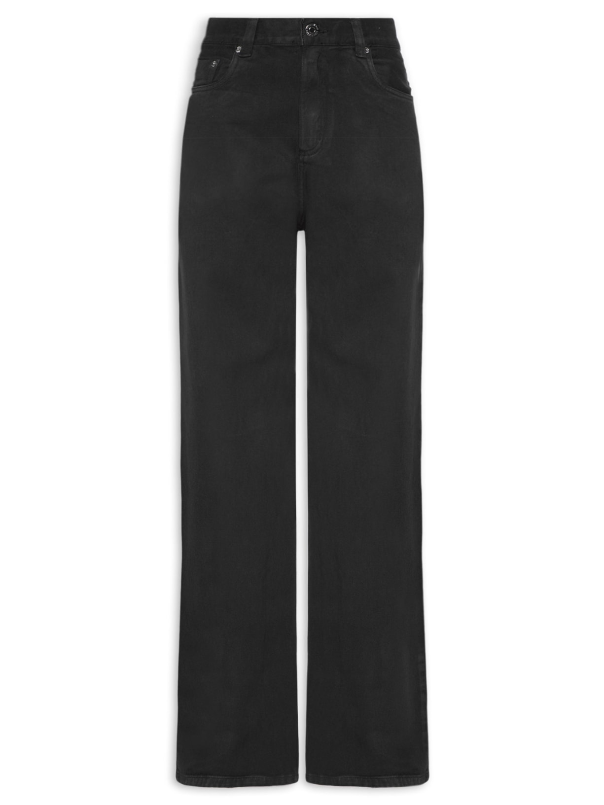 Calça Feminina Sarja Boot 70s Stoned - Preto