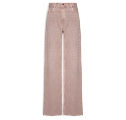 Calça Feminina Sarja Boot 70S Stoned - Rosa