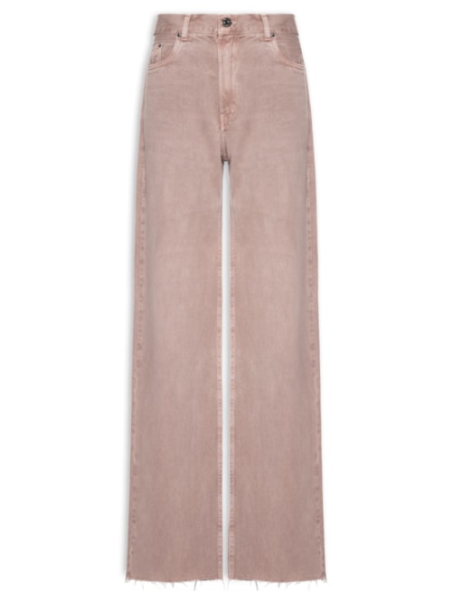 Calça Feminina Sarja Boot 70S Stoned - Rosa