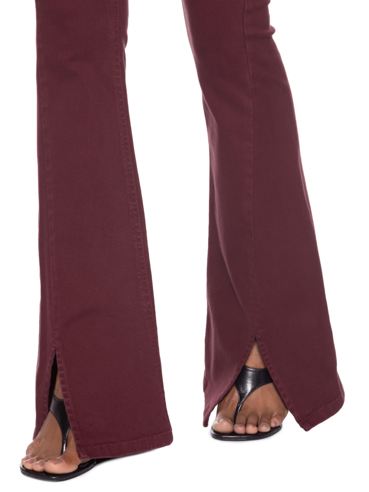 Calça Feminina Sarja Boot Basic High Fenda Vermelho Animale Jeans