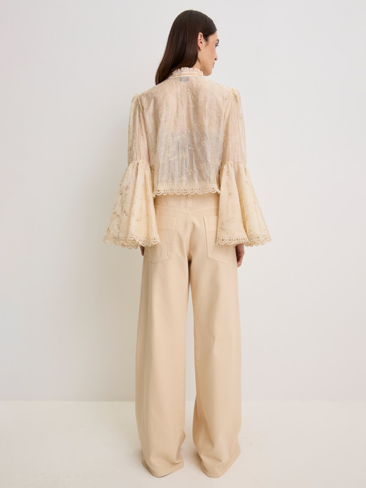 Calça Feminina Sarja Butter I26 Bege Mixed