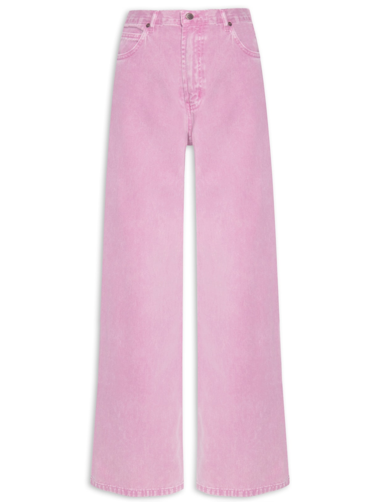 Calça Feminina Sarja Color Bisne - Rosa
