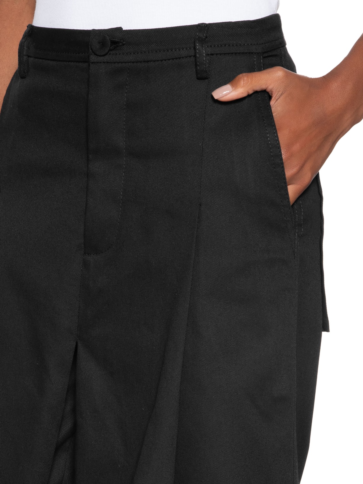 Calça Feminina Sarja Com Bermuda Preto Coven