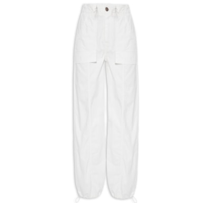 Calça Feminina Sarja Confort Vintage - Off White