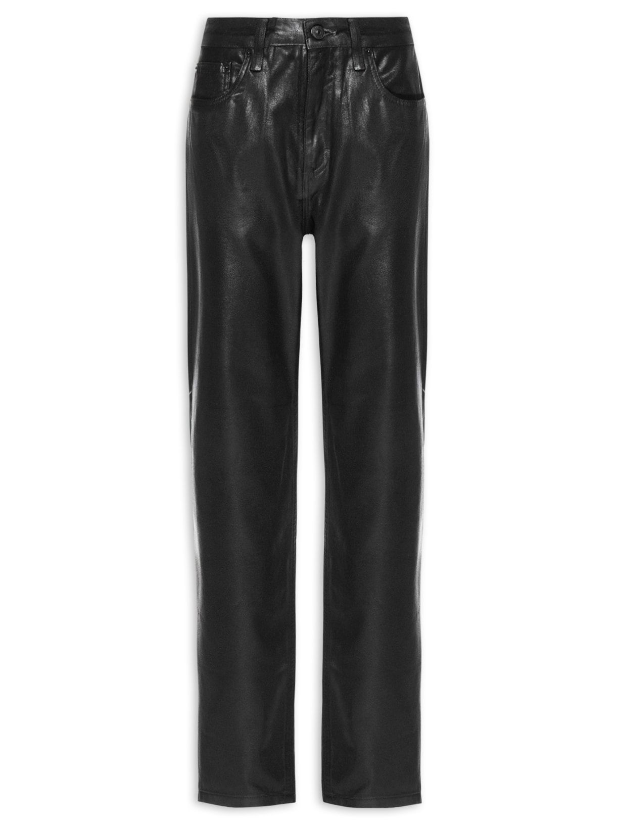 Calça Feminina Sarja Flashback Resina - Preto